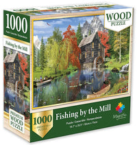 Fishing by the Mill (Wood) (1000pcs)