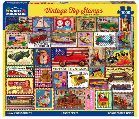 Tampons de jouets vintage, Lewis T Johnson