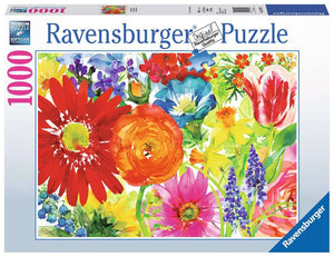 PFG Ravensburger Abundant Blooms, Gail Flores (1000pcs) (NEW BOX SIZE) (Usage/Used - PUZZLES FOR GOOD)