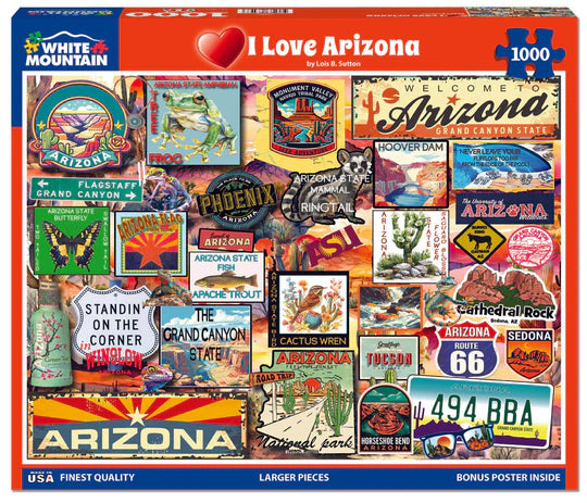 I Love Arizona, Lois B Sutton (1000pcs)