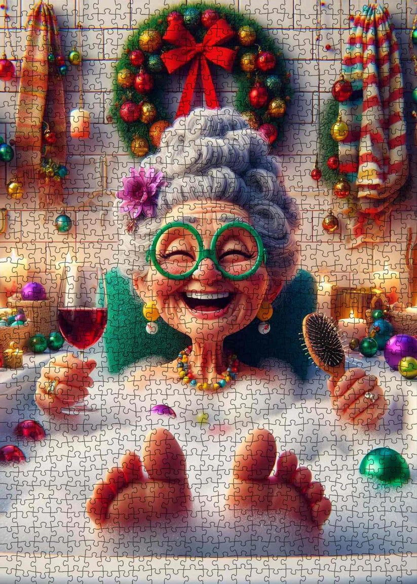 Playful Seniors - Christmas Bubble Bath (1000pcs)