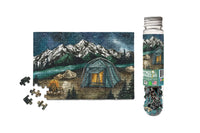 Camping dans le parc national du Pacifique Nord-Ouest - Mini Puzzle