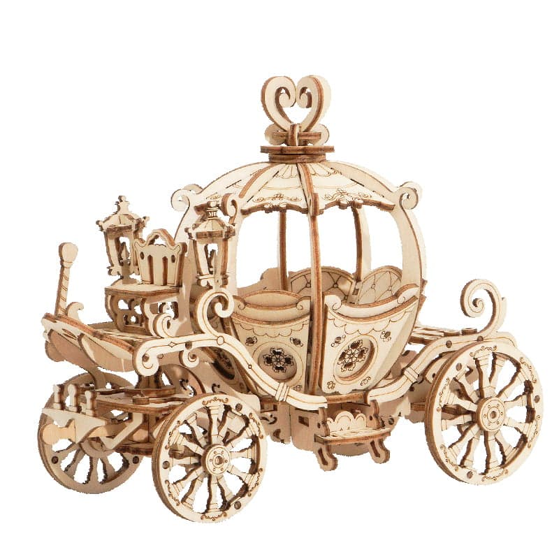 3D Pumpkin Cart (Wood)