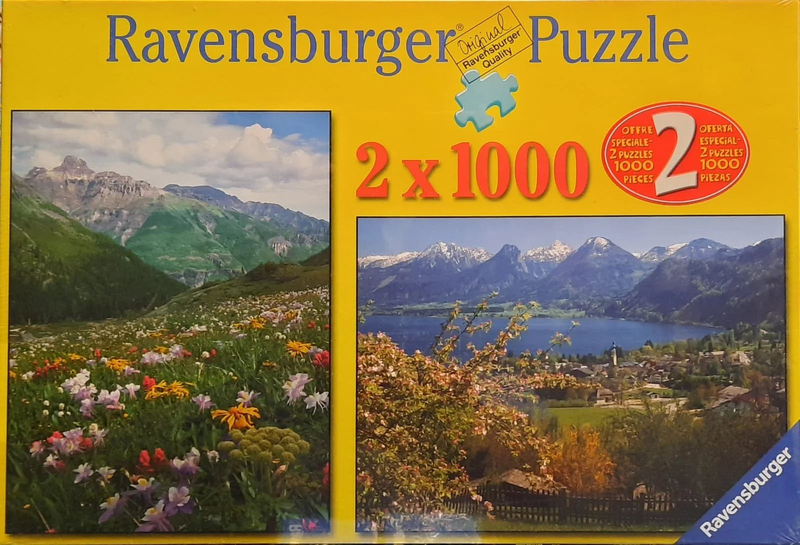 PFG Ravensburger Mountain Valley (2x1000pcs) (Usage/Used - PUZZLES FOR GOOD)