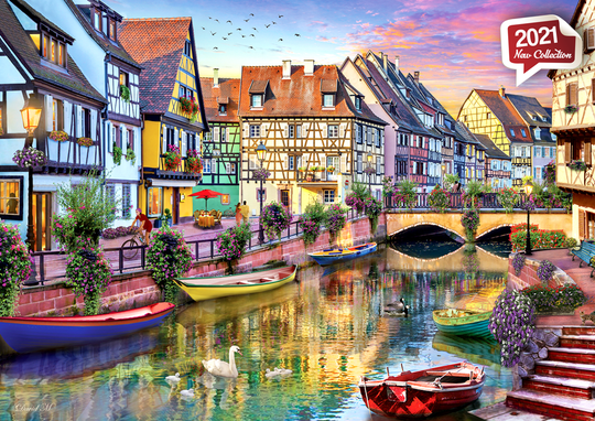 PFG Colmar Canal, David Maclean (2000pcs) (Usage/Used - PUZZLES FOR GOOD)