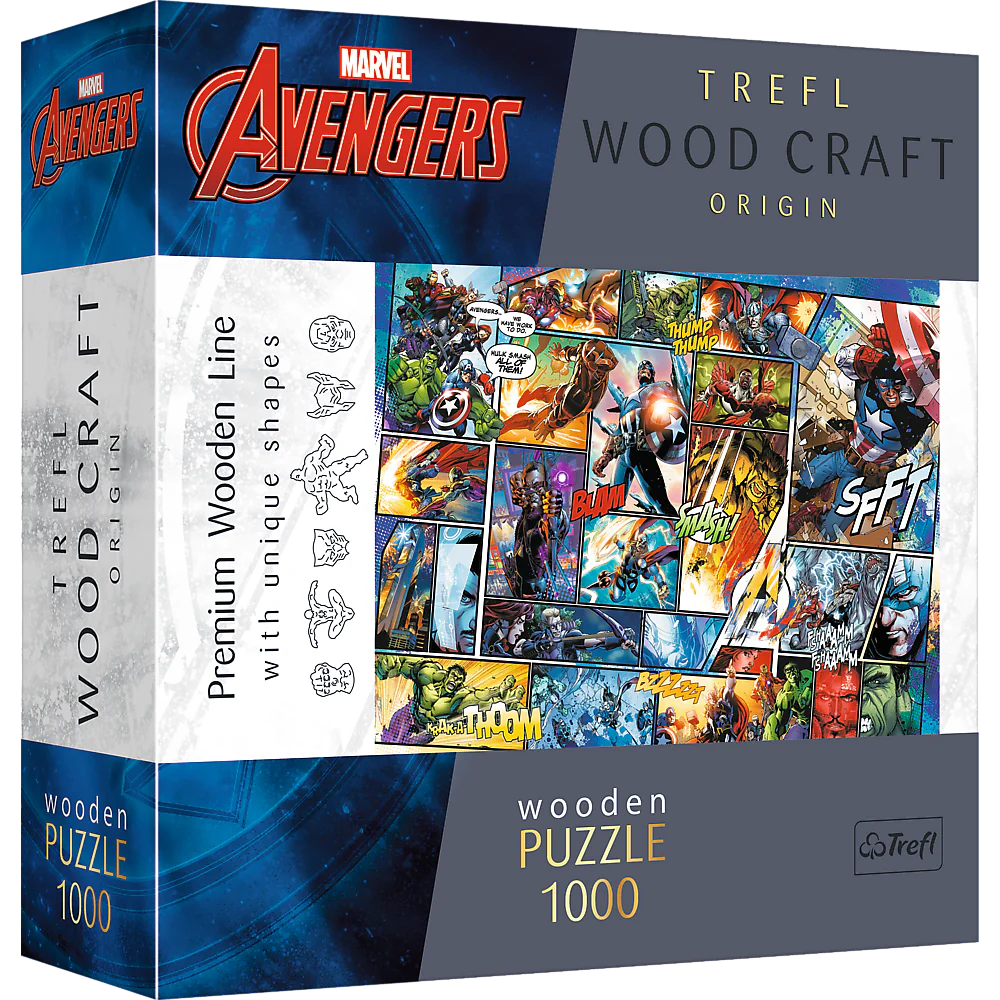 Trefl Wood Craft - Marvel Comic Universe (1000pcs) (Wooden Jigsaw Puzzle)