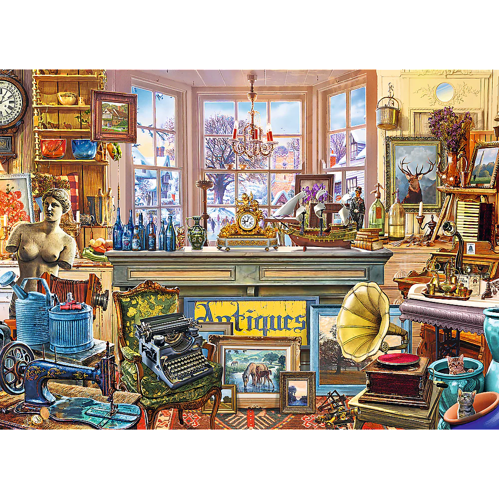 Trefl Wood Craft - Antique Shop (1000pcs) (Wooden Jigsaw Puzzle)