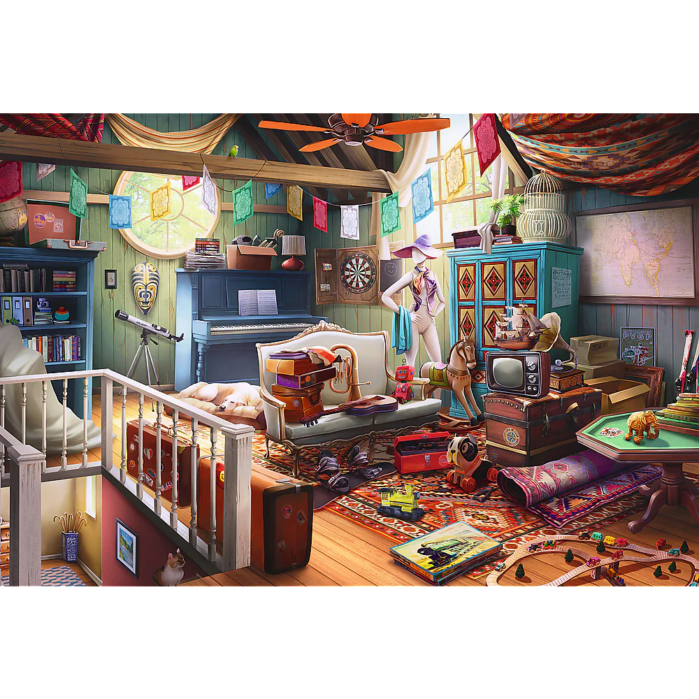 Trefl Wood Craft - Treasures in the Attic (501pcs) (Wooden Jigsaw Puzzle)