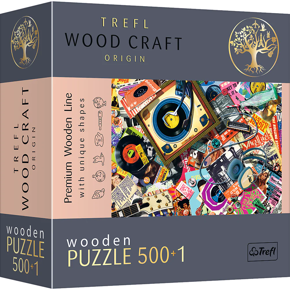 Trefl Wood Craft - In The World of Music (501pcs) (Wooden Jigsaw Puzzle)