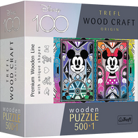 Trefl Wood Craft - Disney's Mickey & Minnie - Special Edition (501pcs) (Wooden Jigsaw Puzzle)