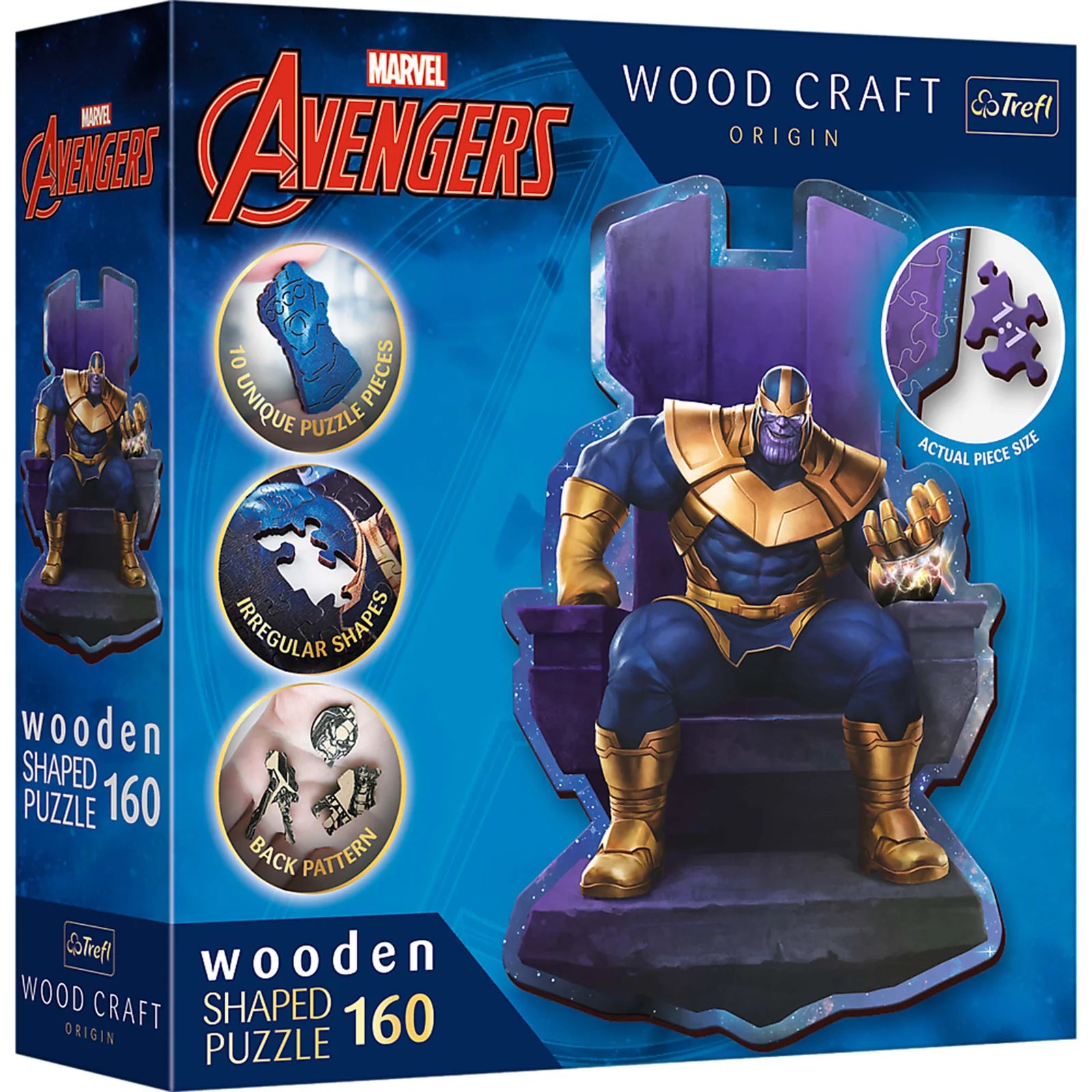 Trefl Wood Craft - Marvel Thanos on Throne (160pcs) (Wooden Jigsaw Puzzle)