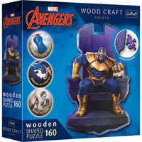 Trefl Wood Craft - Marvel Thanos sur le trône (160pcs) (puzzle en bois en bois)