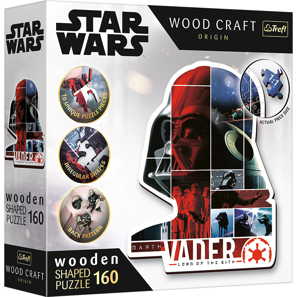 Trefl Wood Craft - Star Wars Darth Vader (160pcs) (Wooden Jigsaw Puzzle)