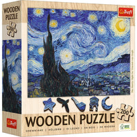 Trefl Wood Craft - The Starry Night, Vincent Van Gogh (200pcs) (puzzle en bois en bois)