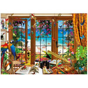 PFG Bird Watcher's Window, Garry Walton (1500pcs) (Usage/Used - PUZZLES FOR GOOD)