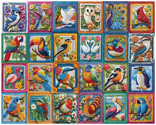 Crochet d'oiseau, Jessica White (1000pcs)