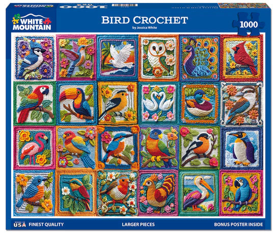 Crochet d'oiseau, Jessica White (1000pcs)