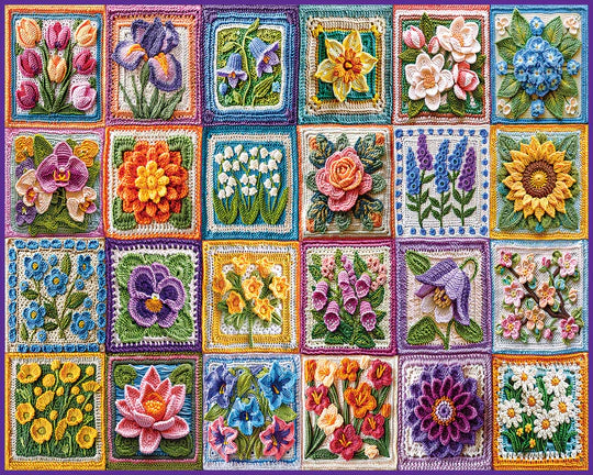 Crochet de fleurs, Jessica White (1000pcs)