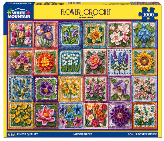 Crochet de fleurs, Jessica White (1000pcs)
