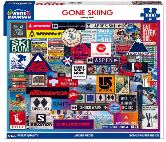 Gone Skiing, Doug Banks (1000pcs)