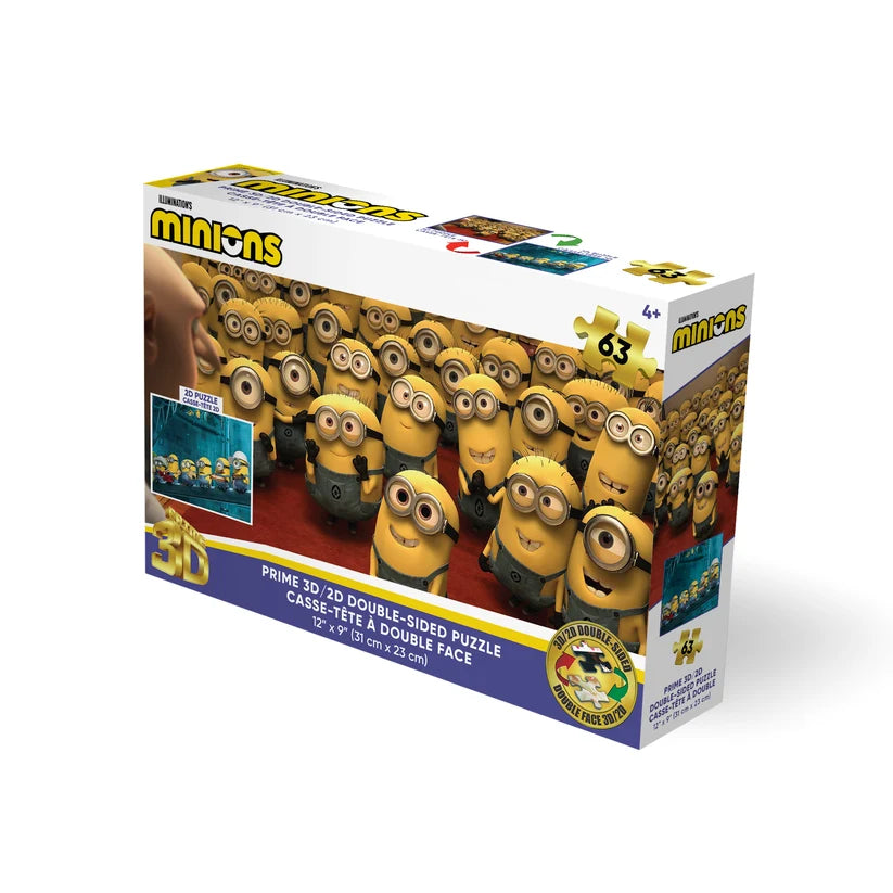3D/2D Universal - Minions - Bello! Let The Fun Begin! (Double-Sided) (63pcs)