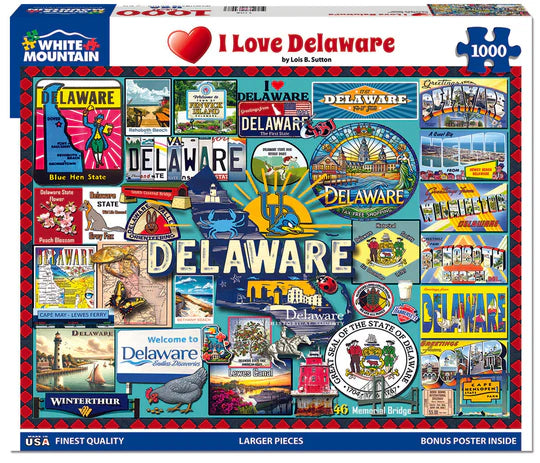 I Love Delaware, Louis B Sutton (1000pcs)