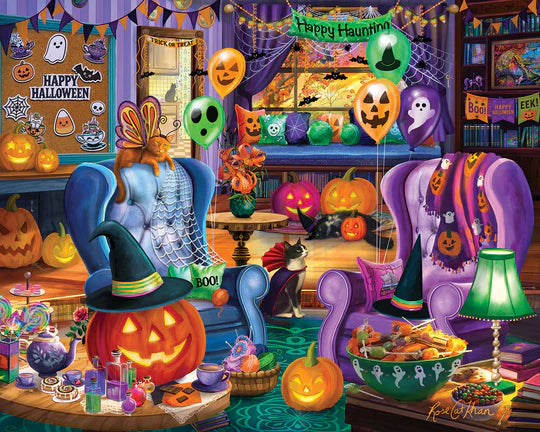 Bibliothèque d'Halloween, Rose Khan (1000 pièces)