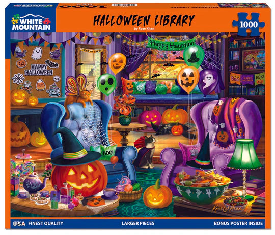 Bibliothèque d'Halloween, Rose Khan (1000 pièces)