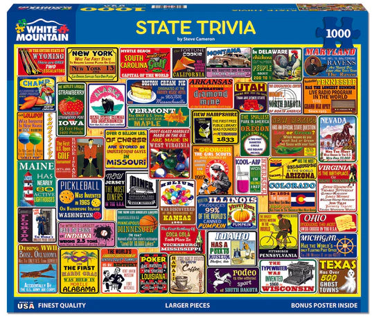 State Trivia, Steve Cameron (1000pcs)