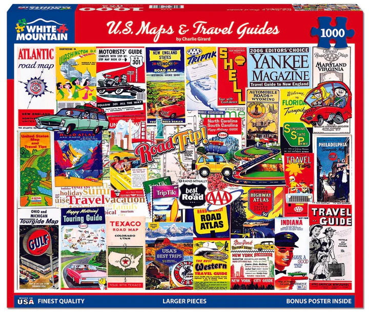 Cartes et guides de voyage des États-Unis, Charlie Girard (1000 exemplaires)