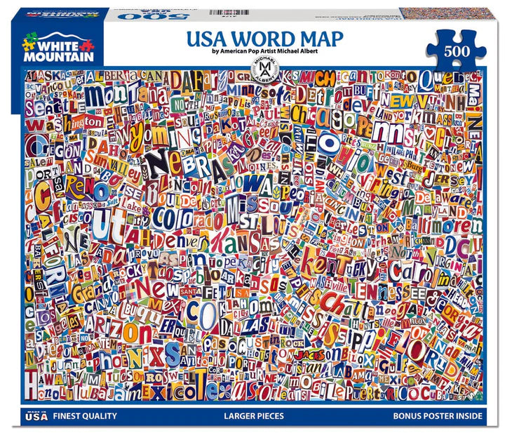 DMG USA World Map (500pcs) (DAMAGED BOX)