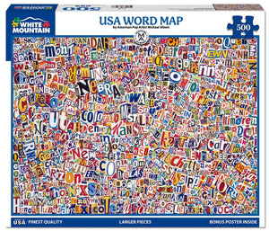 DMG USA World Map (500pcs) (DAMAGED BOX)