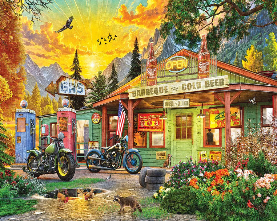 Sunset Mountain Gas Station (1000pcs)