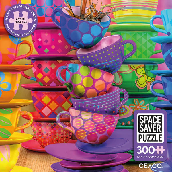 Space Savers - Rainbow Teacups, Lars Stewart (300pcs)