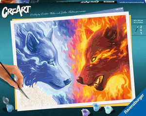 Ravensburger Creart - Fire & Ice (peinture par numéro)