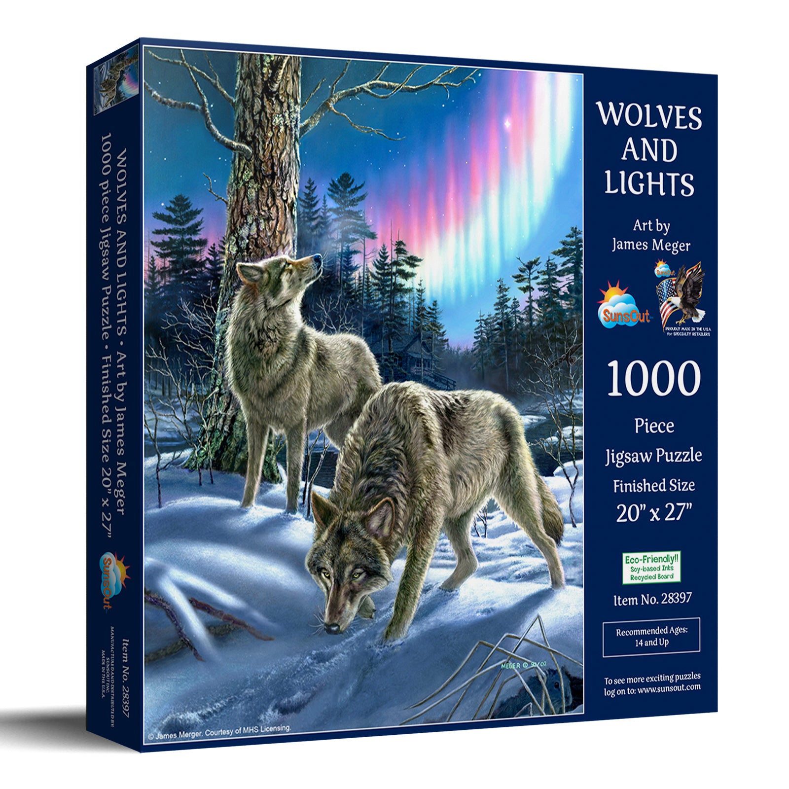Wolves and Lights, James Meger (1000pcs)