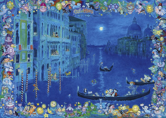 PFG Cats in Venice, Sven Hartmann (Triangular Box) (Usage/Used - PUZZLES FOR GOOD)