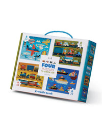 Vehicles - Four Puzzles to Grow on (24/36/48/72pcs)
