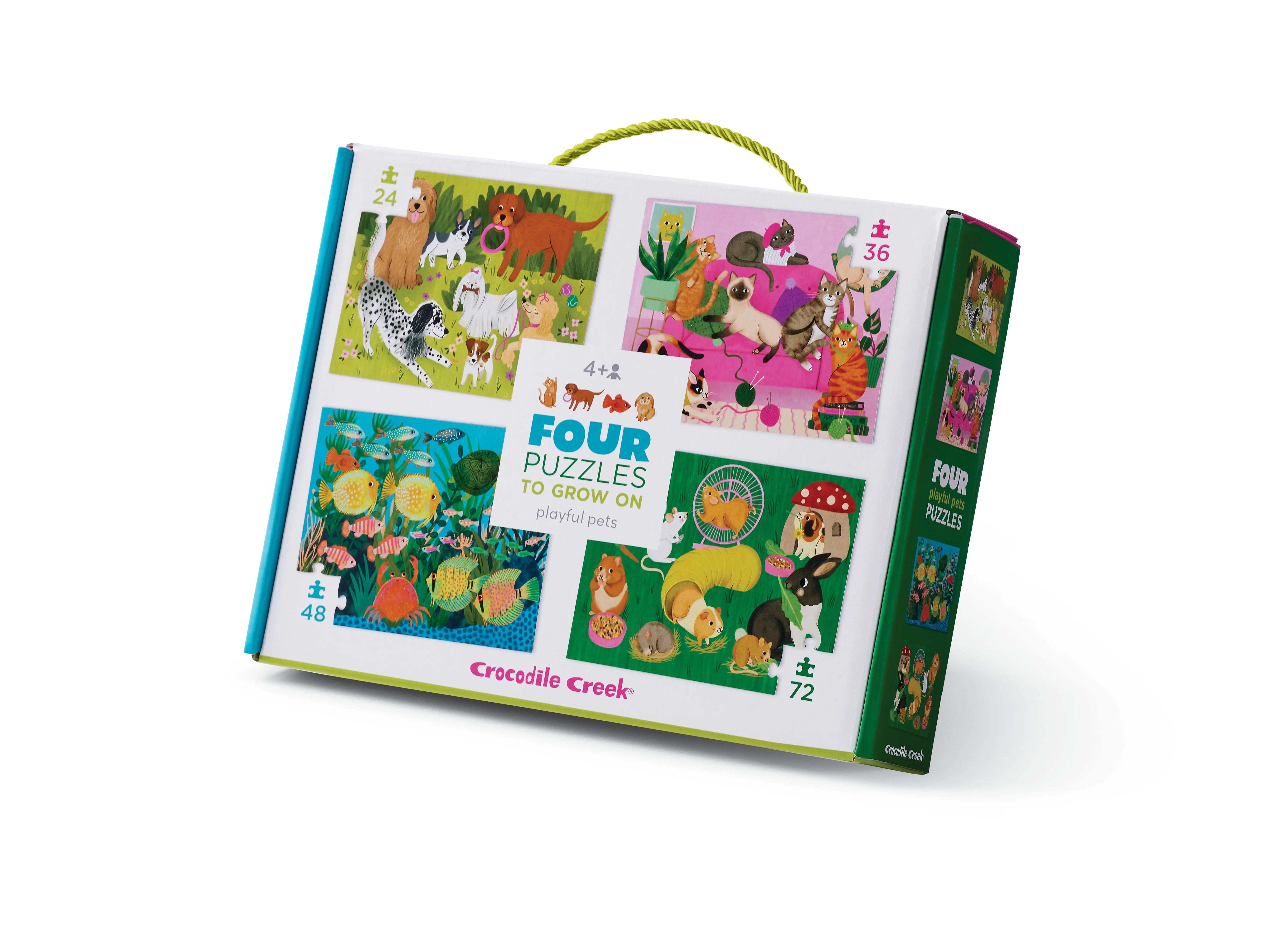Playful Pets - Four Puzzles to Grow on (24/36/48/72pcs)