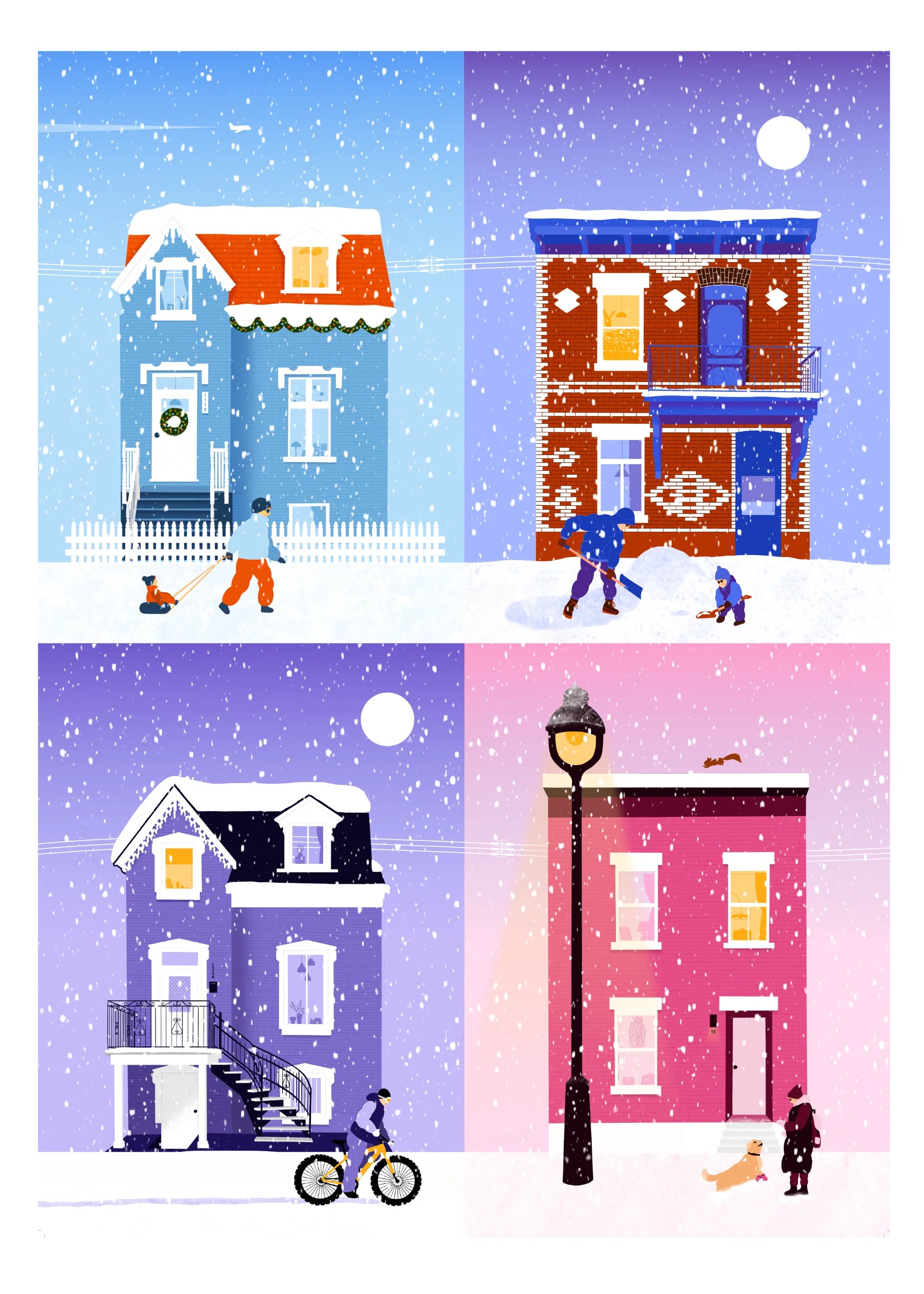 Snowy in Montreal / Montreal sous la neige, Charline Baubeau (1000pcs)