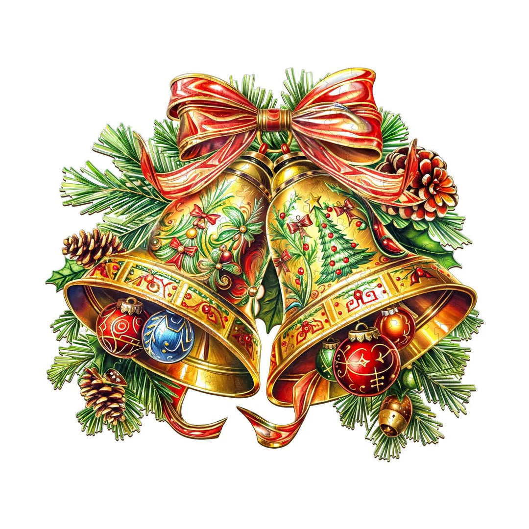 PFG Christmas Bells (WOOD) (Usagé/Used - PUZZLES FOR GOOD)