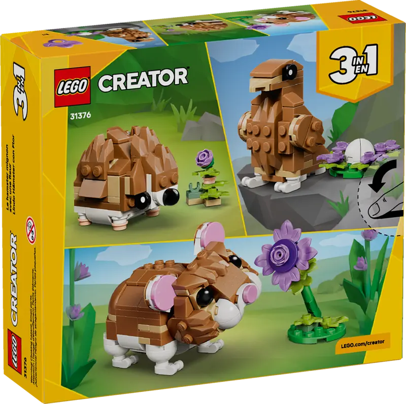 LEGO® - Creator - 3-in-1 Cute Hamster with Flower