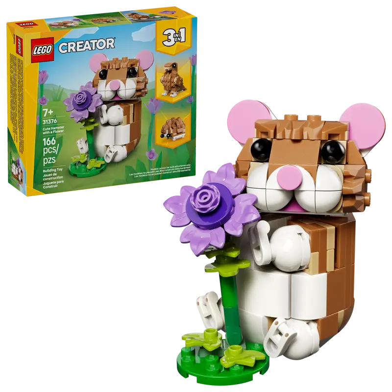 LEGO® - Creator - 3-in-1 Cute Hamster with Flower