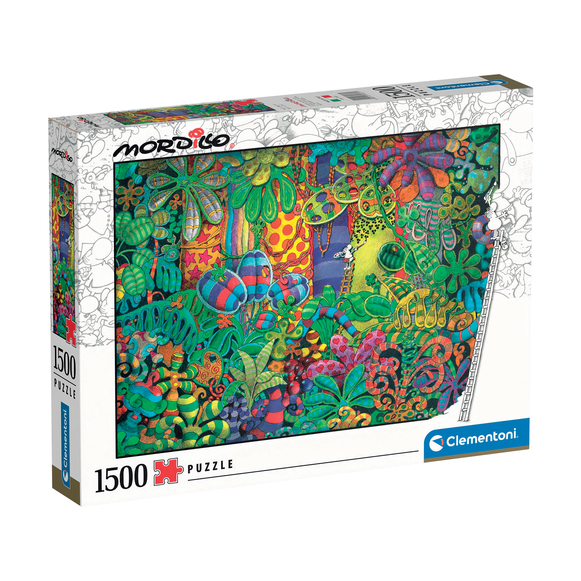 Plantes multicolores, Mordillo (1500pcs)