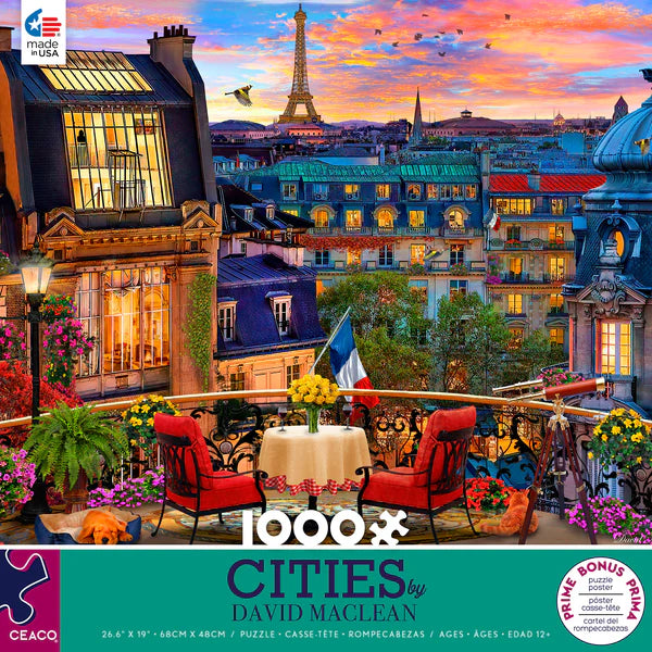 Cities - Paris Rooftop, David Maclean (1000pcs)