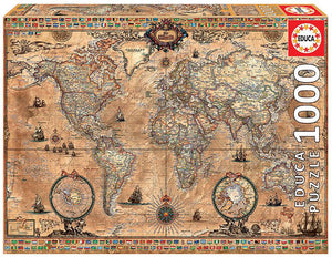 Carte du monde ancienne (1000pcs)
