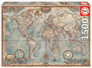 Political Map of the World (1500pcs)