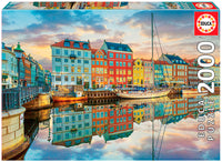 PFG Sunset à Copenhague (2000pcs) (utilisation / utilisée - puzzles pour de bon)