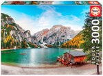 PFG Lake Braies à l'automne (3000 pcs) (utilisation / utilisée - puzzles pour de bon)