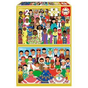 Girls of America & Girls of Africa (2x100pcs)